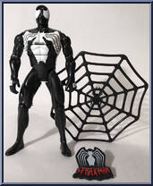 Spider-Man (Black Costume) from Spider-Man - Animated - Series 4 manufactured by Toy Biz [Loose]