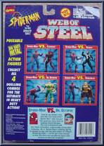 Spider-Man vs Dr. Octopus from Spider-Man - Web of Steel manufactured by Toy Biz [Back]