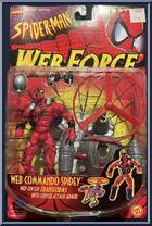 Spidey (Web Commando) from Spider-Man - Web Force manufactured by Toy Biz [Front]