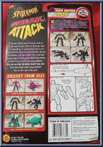 Venom from Spider-Man - Shape Shifters manufactured by Toy Biz [Back]