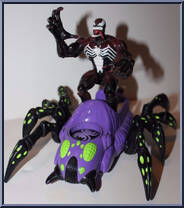 Venom Spider Rider from Spider-Man - Bug Busters (Super) manufactured by Toy Biz [Loose]