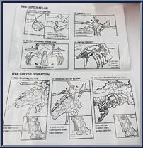Web Copter from Spider-Man - Vehicles manufactured by Toy Biz [Instructions]