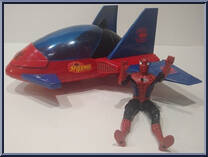 Web Jet (with Spider-Man) from Spider-Man - Vehicles manufactured by Toy Biz [Loose]