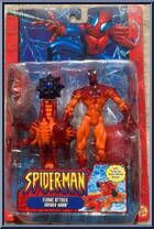 Spider-Man (Flame Attack) from Spider-Man - Web Splashers - Series 2002 manufactured by Toy Biz [Front]