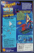 Spidey (Wind Attack) from Spider-Man - Web Splashers - Hydro Blast manufactured by Toy Biz [Back]
