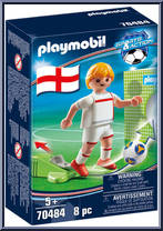 Soccer Player (England) from Sports & Action - Basic Series manufactured by Playmobil [Front]