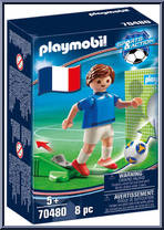 Soccer Player (France) from Sports & Action - Basic Series manufactured by Playmobil [Front]