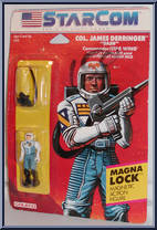 Col. James "Dash" Derringer from Starcom - Star Wing manufactured by Coleco [Front]