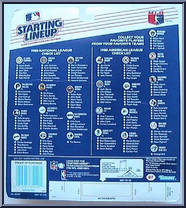 Andy Van Slyke from Starting Lineup - Baseball - 1988 Series manufactured by Kenner [Back]