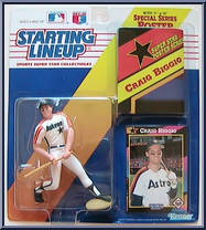 Craig Biggio (Astros) from Starting Lineup - Baseball - 1992 Series manufactured by Kenner [Front]