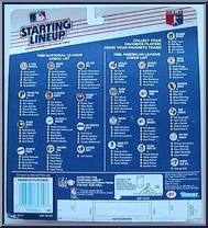 Danny Tartabull from Starting Lineup - Baseball - 1988 Series manufactured by Kenner [Back]