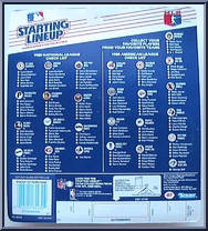 Darryl Strawberry from Starting Lineup - Baseball - 1988 Series manufactured by Kenner [Back]