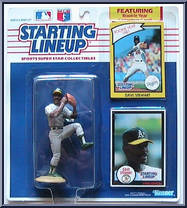 Dave Stewart (Athletics) from Starting Lineup - Baseball - 1990 Series manufactured by Kenner [Front]