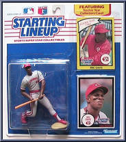 Eric Davis (Reds) from Starting Lineup - Baseball - 1990 Series manufactured by Kenner [Front]