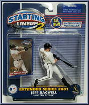Jeff Bagwell (Extended) from Starting Lineup - Baseball - 2001 Series manufactured by Kenner [Front]