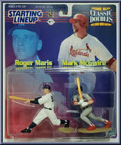 Roger Maris / Mark McGwire from Starting Lineup - Baseball - Classic Doubles - 1999 manufactured by Kenner [Front]