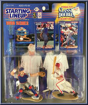 Mike Piazza / Ivan Rodriguez from Starting Lineup - Baseball - Classic Doubles - 1998 manufactured by Kenner [Front]