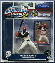 Pokey Reese from Starting Lineup - Baseball - 2001 Series manufactured by Kenner [Front]