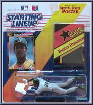 Rickey Henderson (Athletics) from Starting Lineup - Baseball - 1992 Series manufactured by Kenner [Front]