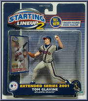Tom Glavine (Extended) from Starting Lineup - Baseball - 2001 Series manufactured by Kenner [Front]