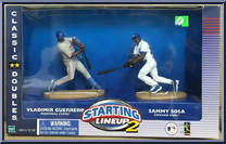 Vladimir Guerrero / Sammy Sosa from Starting Lineup - Baseball - Classic Doubles - 2001 manufactured by Kenner [Front]