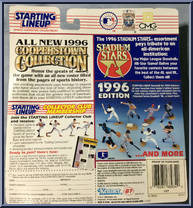 Mel Ott from Starting Lineup - Cooperstown Collection - 1996 Series manufactured by Kenner [Back]