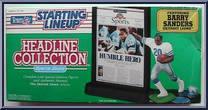 Barry Sanders from Starting Lineup - Football - Headline Collection - 1992 manufactured by Kenner [Front]