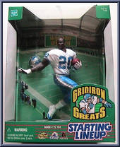 Barry Sanders from Starting Lineup - Football - Gridiron Greats - 1999 manufactured by Kenner [Front]
