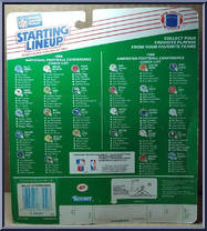 Bobby Hebert from Starting Lineup - Football - 1988 Series manufactured by Kenner [Back]