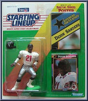 Deion Sanders from Starting Lineup - Football - 1992 Series manufactured by Kenner [Front]