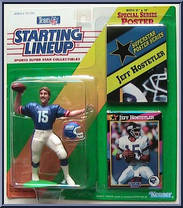 Jeff Hostetler from Starting Lineup - Football - 1992 Series manufactured by Kenner [Front]