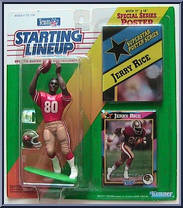 Jerry Rice from Starting Lineup - Football - 1992 Series manufactured by Kenner [Front]