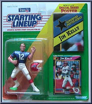Jim Kelly from Starting Lineup - Football - 1992 Series manufactured by Kenner [Front]