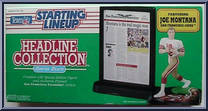 Joe Montana from Starting Lineup - Football - Headline Collection - 1992 manufactured by Kenner [Front]