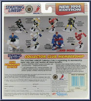 Brett Hull from Starting Lineup - Hockey - 1994 Series manufactured by Kenner [Back]