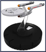 ISS Enterprise from Star Trek - HeroClix - Tactics IV manufactured by WizKids [Loose]