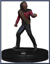 Lt. Worf from Star Trek - HeroClix - Away Team: Next Generation manufactured by WizKids [Loose]