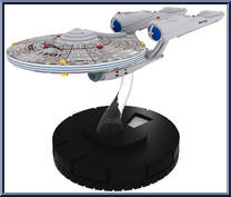 USS Enterprise from Star Trek - HeroClix - Tactics IV manufactured by WizKids [Loose]