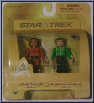 Space Seed Khan / Dress Uniform Kirk from Star Trek - Minimates - 2" Scale - Series 3 manufactured by Diamond Select [Front]