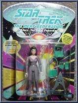 Lieutenant Commander Deanna Troi from Star Trek - Next Generation - Series 1 manufactured by Playmates [Front]