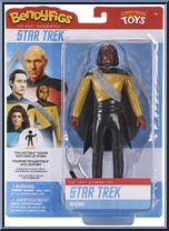 Worf (Next Generation) from Star Trek - Bendyfigs manufactured by Noble Toys [Front]