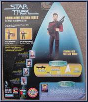 Commander William Riker from Star Trek - Warp Factor - Combat Action manufactured by Playmates [Back]