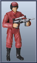 Naboo Soldier (Red Suit) from Star Wars - 30th Anniversary Collection - Repaints manufactured by Hasbro [Loose]