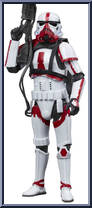 Incinerator Trooper from Star Wars - Black Series (2020) - Mandalorian manufactured by Hasbro [Loose]