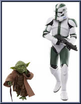 Yoda & Clone Commander Gree (Clones of the Republic) Action Figure