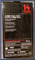 X-Wing Pilot Asty (Force Awakens) from Star Wars - Black Series - Red - 6" Scale manufactured by Hasbro [Back]