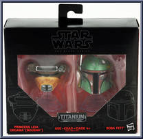 Princess Leia Organa (Boushh)  Boba Fett from Star Wars - Black Series - Titanium - Helmets manufactured by Hasbro [Front]
