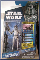 ARF Trooper (Jungle Camo) from Star Wars - Clone Wars (2008) - Battle Game Cards manufactured by Hasbro [Front]