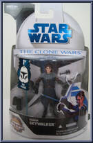 Anakin Skywalker from Star Wars - Clone Wars (2008) - White / Blue Cards manufactured by Hasbro [Front]