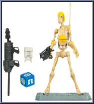 Battle Droid Commander from Star Wars - Clone Wars (2008) - Battle Game Cards manufactured by Hasbro [Loose]